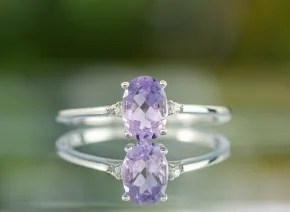 Пръстен с Лавандулов Аметист