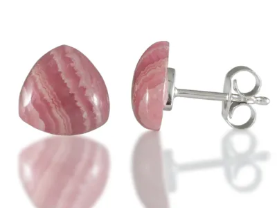 Обици с Родохрозит