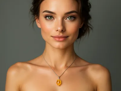 Изящна висулка с цитрин